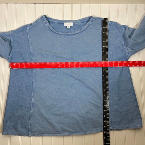 J. Jill Blue 3/4 Length Lite & Soft Ribbed sweater size 1X - Picture 7 of 7